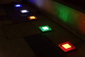 地下埋め込み式LEDマーカーライト、IP68定格の屋外埋め込み式スタッドライト。ワイヤレススクエアソーラーパワー舗装ライト - Product Image 5