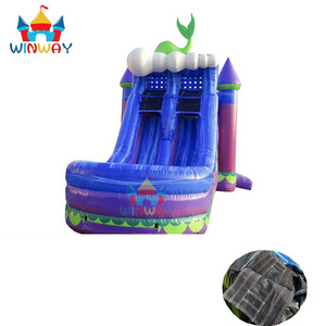 Château gonflable commercial Thème Sirène avec toboggan double piste et zone de saut, toboggan personnalisé pour fêtes - Product Image 3