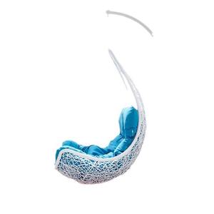 Sillón Colgante Tipo Cesta, Columpio de Hierro, <span class=keywords><strong>Cuna</strong></span> para Adultos, Diseño de Nido de Pájaro, Mueble de Interior/Exterior para Balcón, Mueble Metálico con Diseño Pastoral y Cojín - Product Image 5