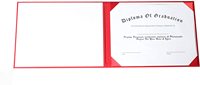 Fundas de Certificado de graduación de la universidad, Funda de cuero personalizado con certificado de honor