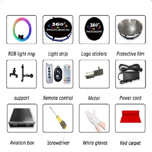 Фотобудка 360 градусов с принтером камеры совместим со смартфонами iPad SLR для свадеб и мероприятий 100 см-для продажи - Product Image 4