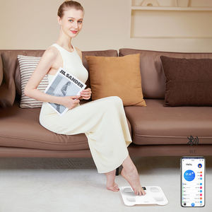 ユニークな体重計メーカー価格スマートデジタル脂肪スケールアプリ付き青歯白赤ちゃんスケール - Product Image 6