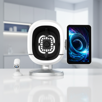 Analyseur de peau 3D intelligent professionnel avec IA, prise EU, 19 langues, 17 indicateurs de test, machine d'analyse de la peau du visage