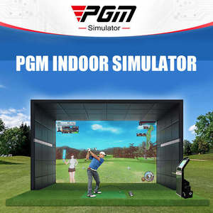 Pgm Indoor Golf Simulator Com Projeção 3D E Tela De Impacto Balanço Portátil Lançamento Configuração De Gaiola De Rastreamento Faixa De Movimento Personalizado - Product Image 6