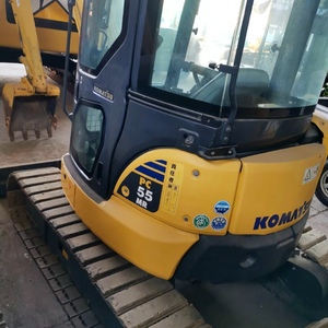 Excavadora de cadenas usada Komatsu PC55 de 5 toneladas, equipo compacto de excavación para trabajos de cimentación - Product Image 4