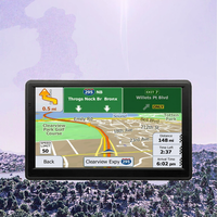 Navegación GPS LCD HD de 7 pulgadas para automóviles, actualización de mapa de Europa y América del Norte gratis, accesorio portátil de música FM de 8GB con navegador