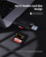 Alta calidad USB2.0 3,0 tipo-c SD TF tarjeta OTG adaptador lector de tarjetas de memoria lector de tarjetas de alta velocidad/escritor