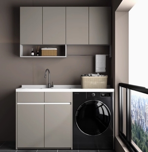 <span class=keywords><strong>Mueble</strong></span> de Lavadero para Balcón, de <span class=keywords><strong>Aluminio</strong></span>, con Esquina Recortada, Impermeable, Personalizable - Product Image 2