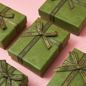 Boîte de rangement de bijoux verte Vintage, boîte de rangement pour boucles d'oreilles, colliers, bracelets, conteneur de rangement, boîte cadeau, emballage de bijoux - Product Image 1