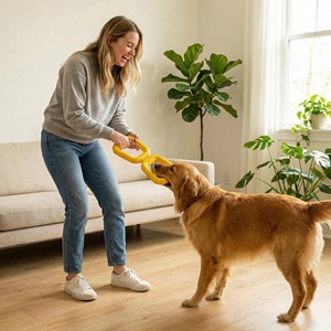 Juguete Interactivo Personalizado para Perros, de Goma Natural, para Jugar al Aire Libre o en Interiores - para Perros Medianos/Grandes - Product Image 6