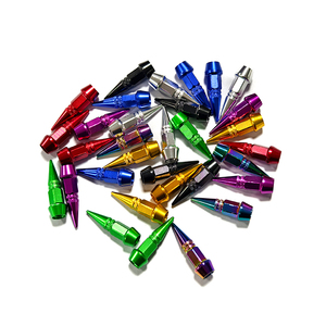 Capuchons de valve de pneu en aluminium de 45 mm, forme conique, multicolores, anti-poussière, résistants à la corrosion, pour valves de chambre à air - Product Image 4