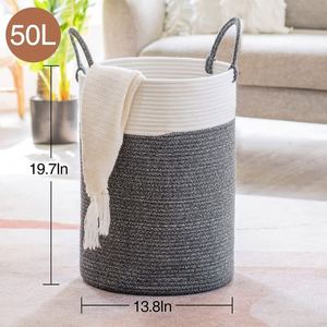 Cesto per Biancheria da Uomo, Cubi Portaoggetti in Vimini Intrecciato a Mano, Scatola Trasparente per Pane, Cesto da Picnic di Marca, Fibra di Paglia Multistrato per Hotel - Product Image 6
