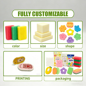 Hoge Kwaliteit Op Maat Gemaakte Houtpulp Spons Schuurbak Reinigingsbenodigdheden Fabriek Groothandel Keuken Essentials - Product Image 6