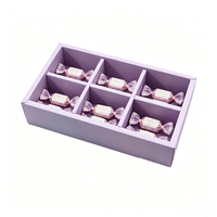 Multi Grid Rigid Paperboard Gift Box with Matt Lamination & Embossing Divided Compartments for Candy Packaging
