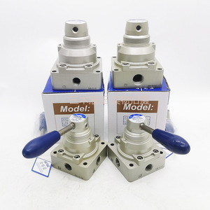 Válvula Rotativa de 4 Vías AirTac 4HV210-08, Cuerpo de Aluminio, Rosca Externa, Control Neumático - Product Image 4