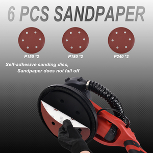 AEROPRO A707 Wholesales Dry Partition <strong>Sander</strong> Plastering Polishing Machine Electric <strong>Drywall</strong> <strong>Sander</strong> with Vacuum Dust Collection - Product Image 4