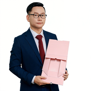Boîte cadeau en papier rigide avec fermeture magnétique pliable en carton écologique de luxe avec logo personnalisé pour l'emballage de parfums - Product Image 1