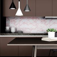 Papier peint autocollant en plastique effet marbre, revêtement mural effet marbre rose blanc, auto-adhésifs, pour décor de cuisine
