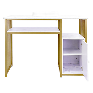 Table de <span class=keywords><strong>manucure</strong></span> design moderne en fer et MDF pour salon de beauté, spa et hôtel, table de <span class=keywords><strong>manucure</strong></span> ZHENYAO MT-503 durable et facile à nettoyer - Product Image 1