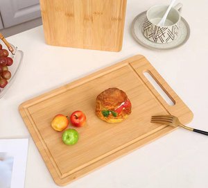 <span class=keywords><strong>Planche</strong></span> à découper multifonctionnelle double face <span class=keywords><strong>en</strong></span> <span class=keywords><strong>bois</strong></span> massif <span class=keywords><strong>de</strong></span> bambou avec poignée - Product Image 5