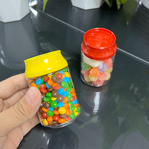 Kaleng Soda 3.5 Custom 100ml, Stoples Plastik untuk Permen, Kue Kering, Permen Jeli, Bunga Herbal Kering, Kemasan Stoples Plastik dengan <span class=keywords><strong>Label</strong></span> - Product Image 1