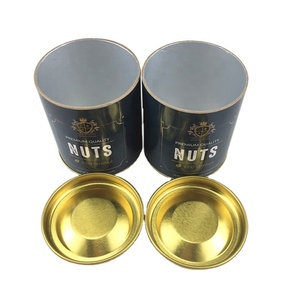 Kích Thước Biểu Tượng Đồng Bằng Xi Lanh Kraft Giấy Các Tông Giấy Con Heo Đất Ngân Hàng Bao Bì Kraft Ống Giấy Lon Với Kim Loại Nắp - Product Image 2