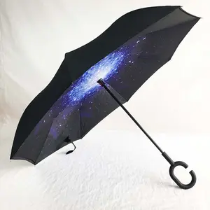 O padrão da estrela desenha a camada dupla para baixo invertida guarda-chuva