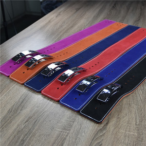 MKAS süet dana eşit genişlik deri ağır kaldırma Deadlift destek spor kaldırma kemer ağırlık kaldırma kol kemeri - Product Image 6