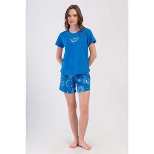 Veste de nuit ovale à manches courtes et col rond pour femmes - Product Image 4