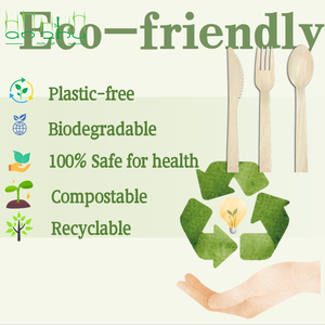 Sinh thái thân thiện 170 mét dùng một lần dao tre ngã ba và Ngã Ba 100% phân hủy sinh học tre thiết lập dao kéo - Product Image 6