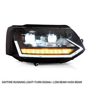 Fari LED Sequenziali per <span class=keywords><strong>VW</strong></span> <span class=keywords><strong>Caravelle</strong></span> <span class=keywords><strong>T5</strong></span> 2011-2015 Transporter Multivan, Gruppo Luci Anteriori con Proiettore DRL, Vendita all'Ingrosso - Product Image 5