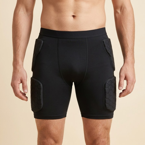 Shorts de football pour adultes avec 5 protections en nid d'abeille, équipement de sécurité anti-humidité pour sports extrêmes - Product Image 6
