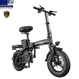 Bicicleta eléctrica plegable LOOKRUN en stock en la UE, 48V 13Ah, 14 pulgadas, motor sin escobillas de 400W, mini bicicleta eléctrica para desplazamientos urbanos. - Product Image 1