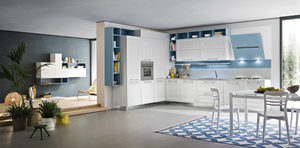 JINGSHUN - Mueble de Cocina Estilo Mediterráneo Azul, Juego Completo de Muebles de Madera Maciza, Fabricante de Muebles de Interior, Solución Integral - Product Image 3