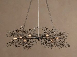 Lustre suspendu moderne en cristal personnalisé, long, en fer, à hauteur réglable, pour salle à manger, style Smoke Fiore, pour salon et villa - Product Image 2