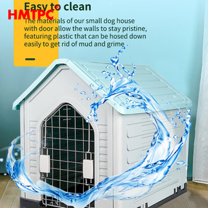 Hmtpc - Maison pour chien en plastique rectangulaire, imperméable, pour l'extérieur, pour chiens de petite, moyenne et grande taille - Product Image 3