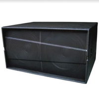 Caisson de basses professionnel PA B-218 double 18 pouces, 1600W en continu, 3200W de puissance de crête, 30Hz-200Hz