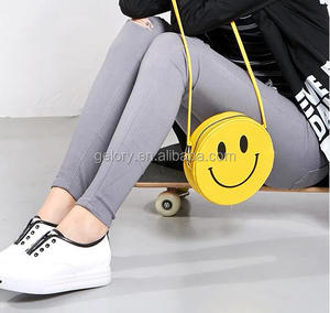 Encantador estilo de sonrisa ronda PU bolso de las chicas de moda bolsa de hombro - Product Image 2