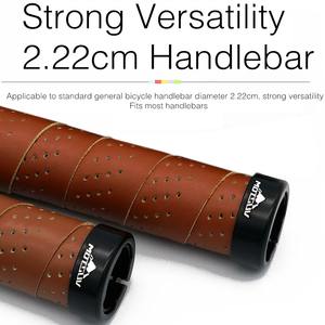 Poignées de guidon de vélo PU EVA souple anti-dérapant poignées de vélo VTT poignée de vélo de montagne poignées d'extrémité - Product Image 6