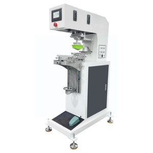 New Design Semi-Automatic Grade <b>Pad</b> Printing One Color Closed-Cup <b>Pad</b> <b>Printer</b> for Bottle Labels - Product Image 4