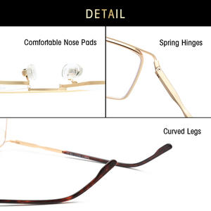 Gafas Minimalistas Cuadradas Grises Jack SF9013, Montura Completa Unisex, Lentes Planas Anti-UV, Estilo Retro - Product Image 5