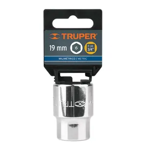 BOX 3 Douille 19 mm, 6 points, entraînement 3/4 po, TRUPER - Product Image 4