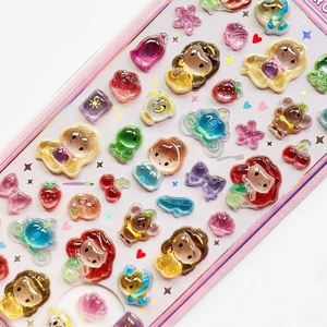 Pegatina de cristal 3D en relieve de Stitch, Dumbo, Sirenita, Winnie the Pooh y Zootopia, sello de cristal sólido - Product Image 3