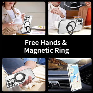 Pour <span class=keywords><strong>Xiaomi</strong></span> Redmi Note 13 Pro étui souple Transparent avec anneau lentille magnétique étui de protection arrière pour Redmi Note 13 Pro Plus - Product Image 6