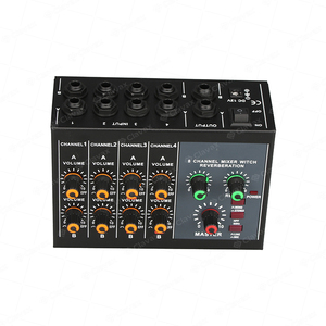 Clavax clmc-mix4281 Mini Stereo ses mikseri 8 kanal mikrofon hattı yankı gecikme etkisi ile mikser sessiz fonksiyonu - Product Image 5