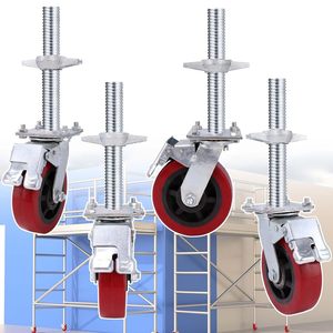 Xoay Jack cơ sở bánh với Coupler cho di động giàn giáo bánh xe Coupler thang & giàn giáo bộ phận - Product Image 1