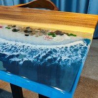Résine époxy bicomposante haute dureté à infusion profonde sans bulles pour le travail du bois et la construction, résine pour plateau de table