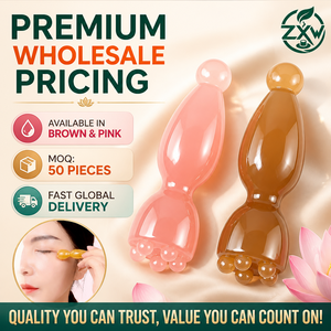 Outil de massage facial manuel en résine pour Gua Sha, lifting du visage, soin de la peau, grattage des méridiens, forme de petit lotus - Product Image 3
