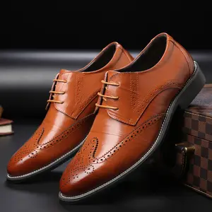 Customized Best price high quality male business casual genuine leather height increasing loafer mens banquet dress shoes