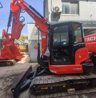 Mini-excavatrice sur chenilles hydraulique Kubota 165 d'occasion à bas prix en gros, 6,5 tonnes, chargeuse-pelleteuse 165 en stock